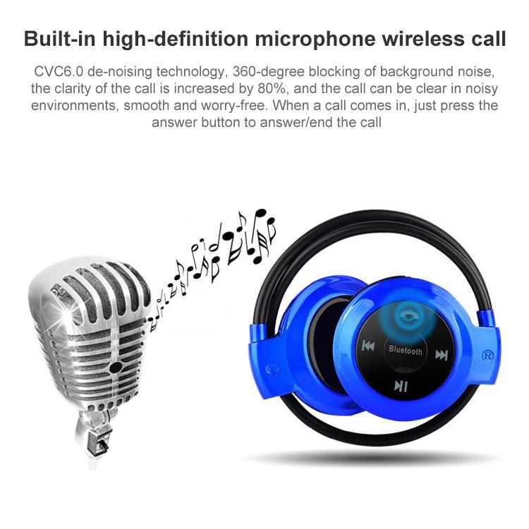 Wireless Mini-503 Earphones with Fm Radio & 32gb Tf Card Support - Gold