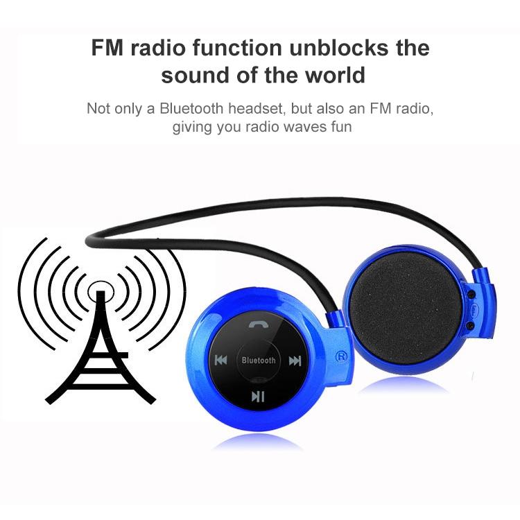 Wireless Mini-503 Earphones with Fm Radio & 32gb Tf Card Support - Gold
