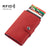 Rfid-protected Leather Card Wallet - Pu Material - Coffee