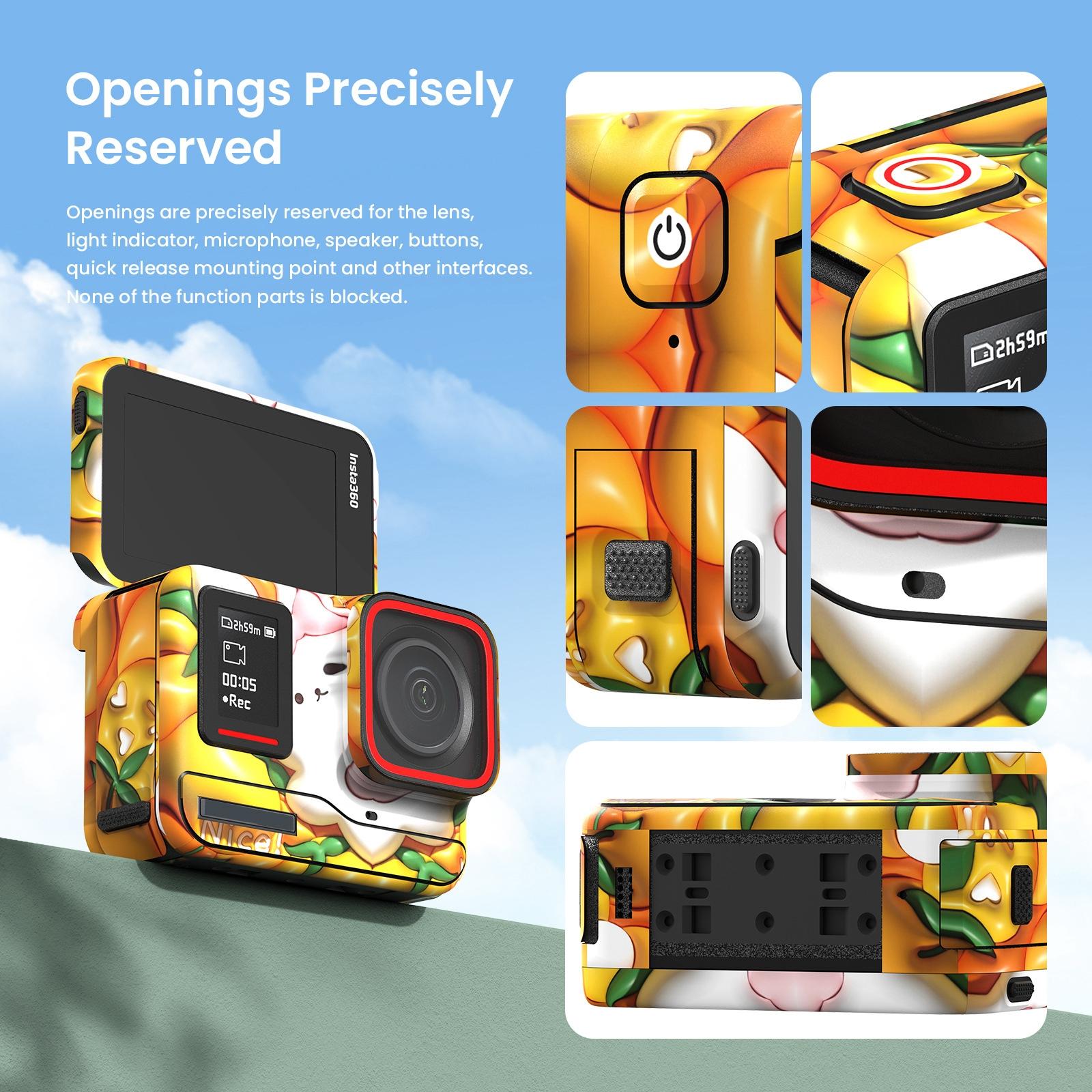 Sports Camera Accessories for Insta360 Ace Pro - Amagisn Body Sticker - Feather