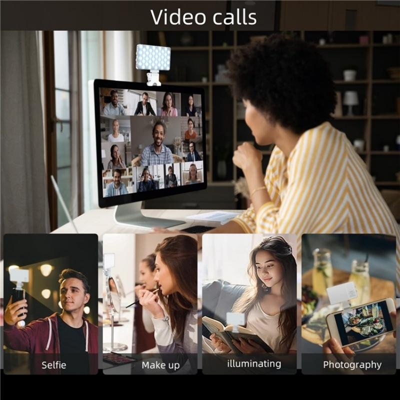 Portable Led Fill Light for Phone Laptop and Video Conferencing - White