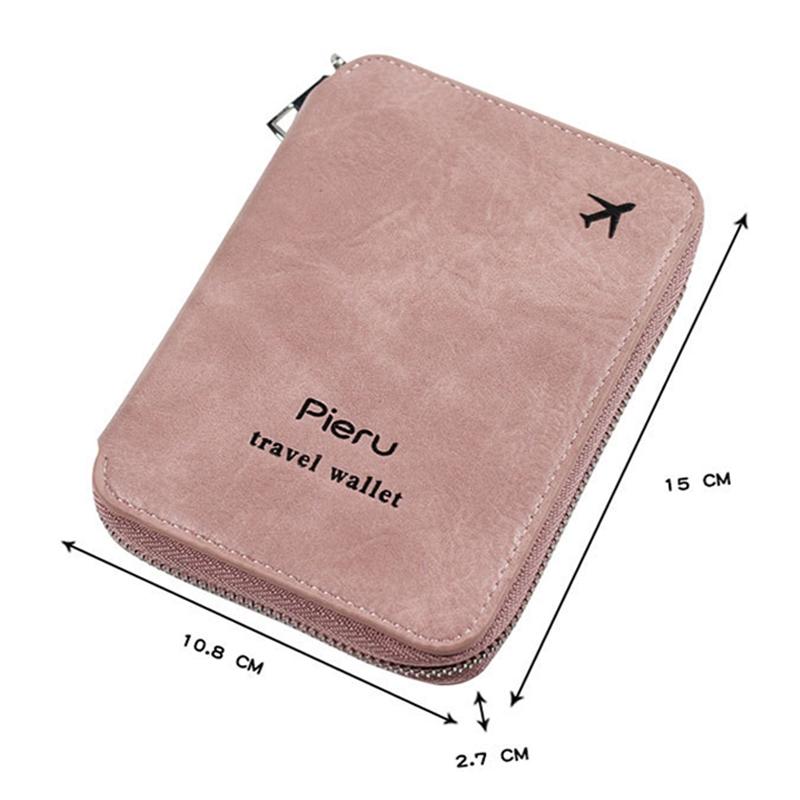 Rfid-blocking Travel Document Pouch - Coffee