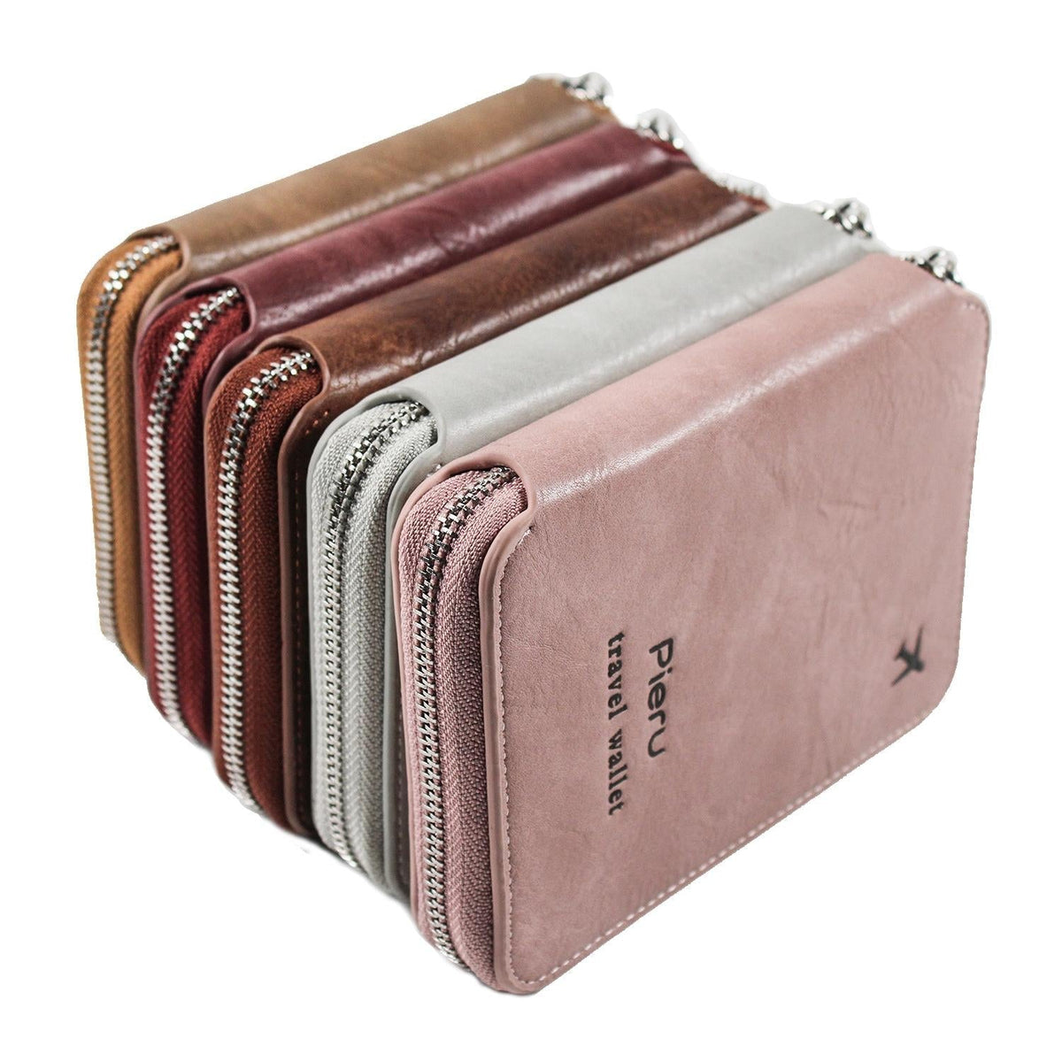 Rfid-blocking Travel Document Pouch - Coffee