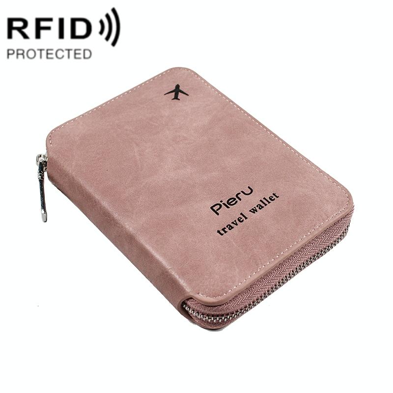 Rfid-blocking Travel Document Pouch - Coffee