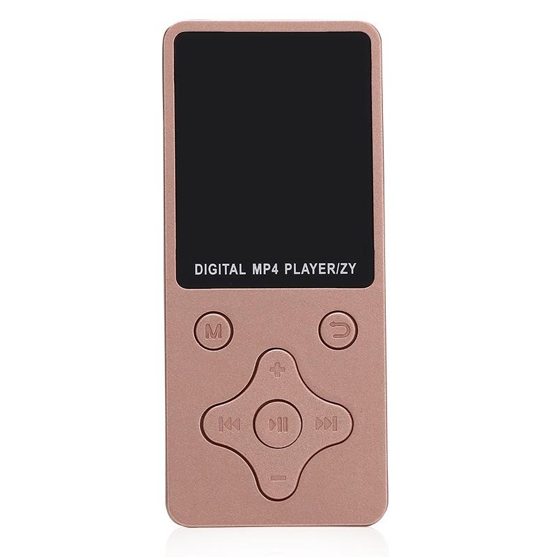 Ultra Thin Lossless Mp4 Player With Hd Video & Sound Quality - Rose Gold