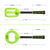 Waterproof Handheld Metal Detector for Underwater Treasure Hunting - Ip750 Green