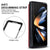 For Samsung Galaxy z Fold4 5G Foldable Phone Case with Double Buckle Card Slot - Rose Gold