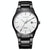 Waterproof Full Steel Quartz Watch - Fashion Business Calendar - White Case White Face