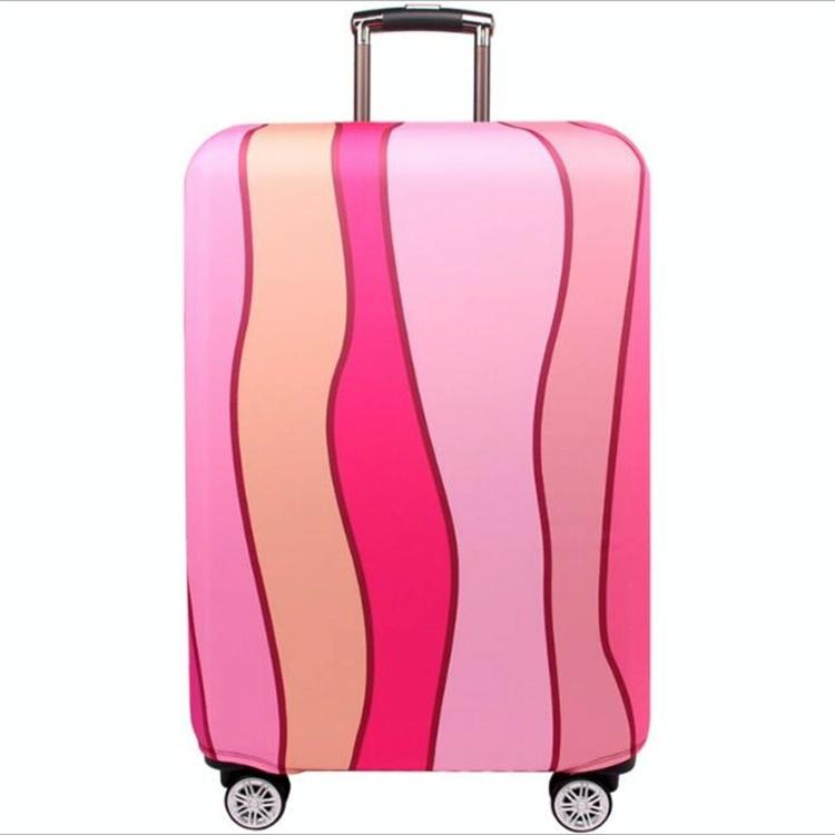 18-21 Inch Travel Suitcase Dust Covers - Elastic &amp; Abrasion-resistant - Pink Ripple