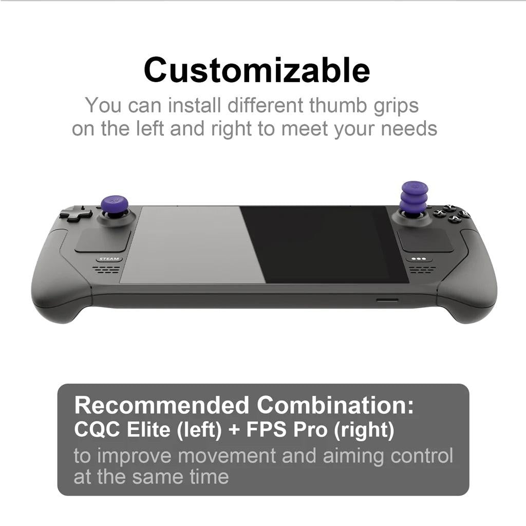 Anti-Skid Joystick Cap Set For Steam Deck Console - Button Combo