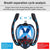 Full Dry Silicone Diving Mask for Adults - Double Tube - White/Pink