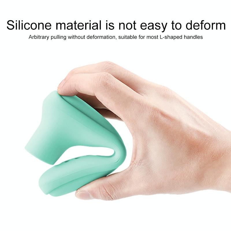 Childproof Silicone Door Handle Protector - Anti-collision Guard - Coffee