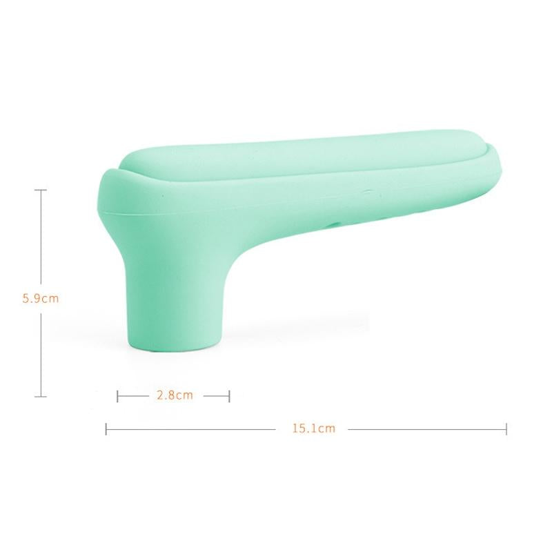 Childproof Silicone Door Handle Protector - Anti-collision Guard - Coffee