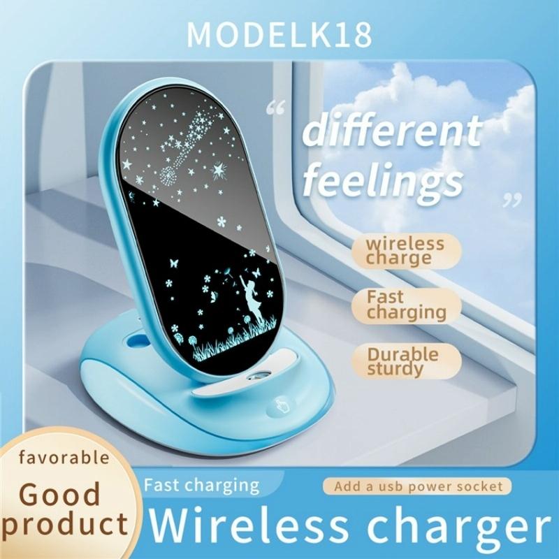 15W Universal Desktop Wireless Charger - White