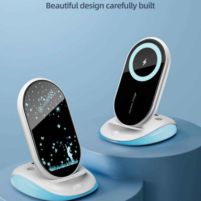 15W Universal Desktop Wireless Charger - White