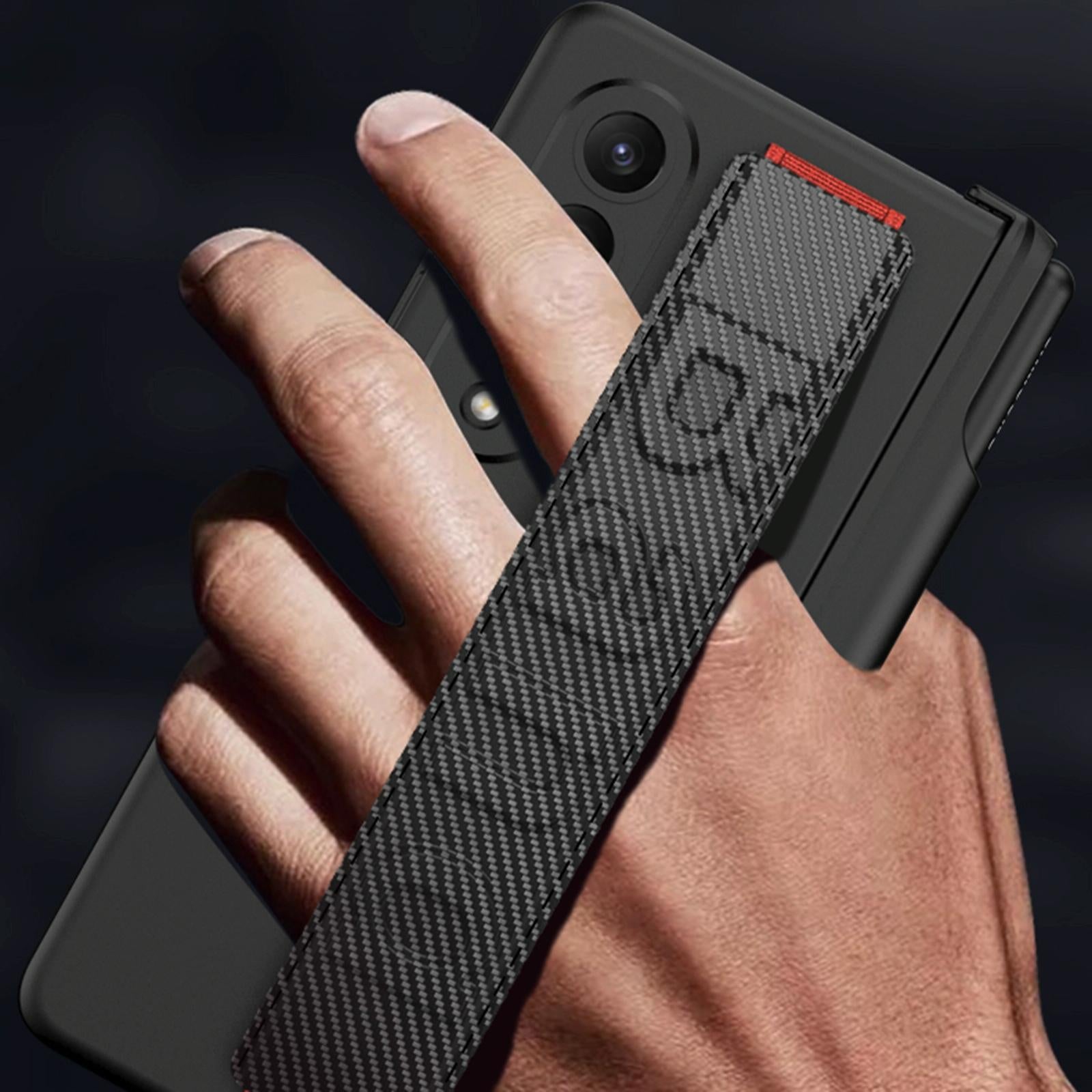 Samsung Galaxy Z Fold 4 Shockproof Magnetic Fold Case With Wrist Strap