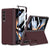 For Samsung Galaxy Z Fold4 5G Foldable Leather Case With Stand - Ultra Thin - Wine Red
