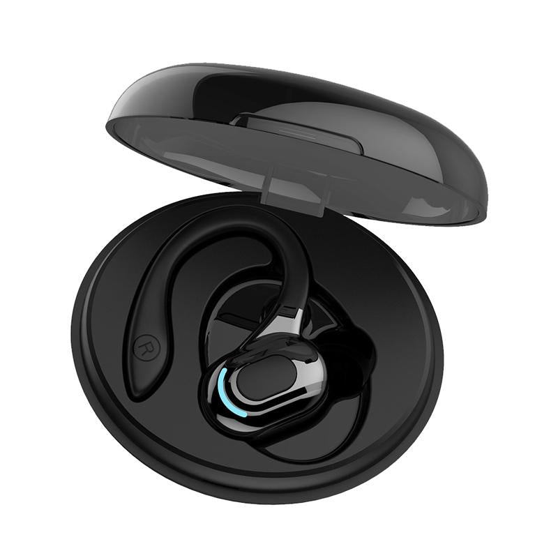 Wireless Bluetooth Earphones with Charging Case - F8 - Green Single Ear