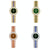 Sparkling Diamond Chain Watch for Women - Full of Elegance - Rose Coffee
