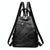 Women Leather Backpack - Secure & Stylish - Purple