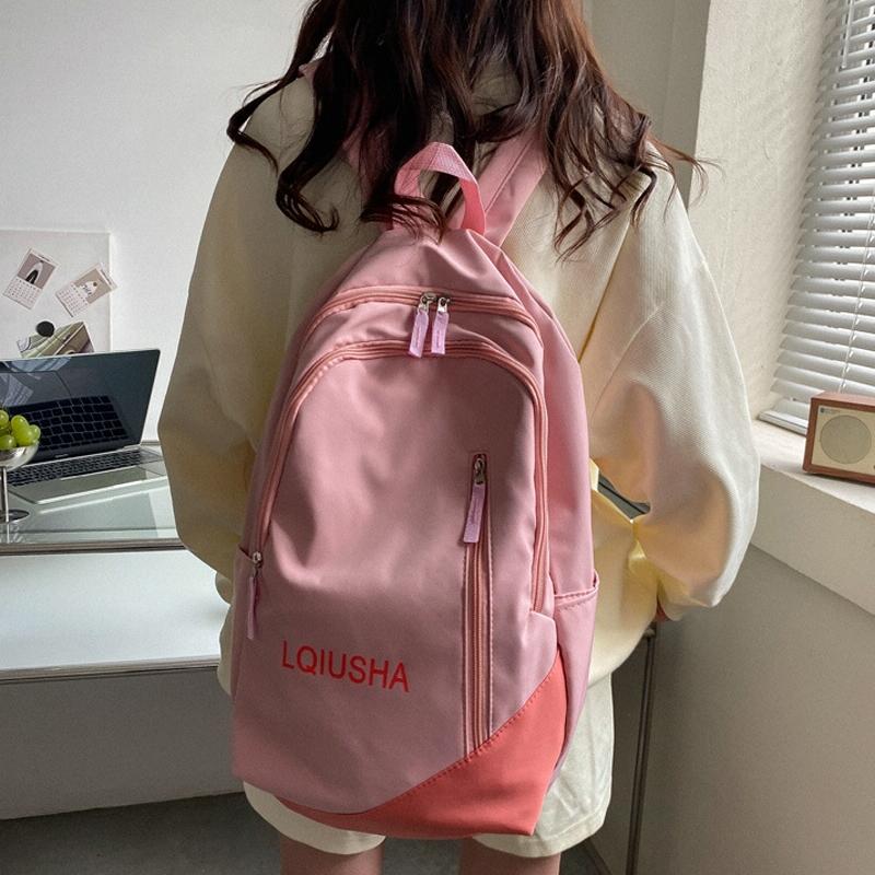 Girls Lightweight Backpack - Compact and Stylish - Pink
