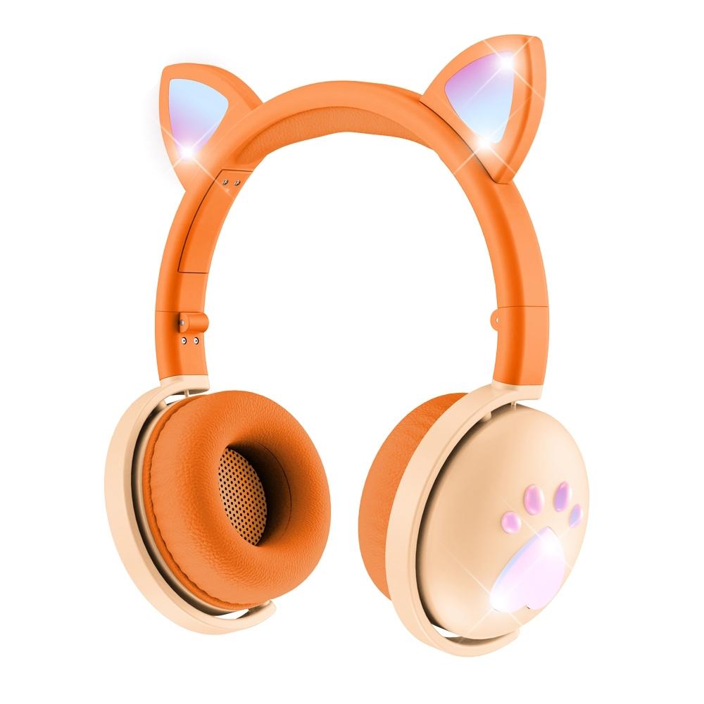 7.1 Surround Sound Cat Ear Gaming Headset With Mic - Orange