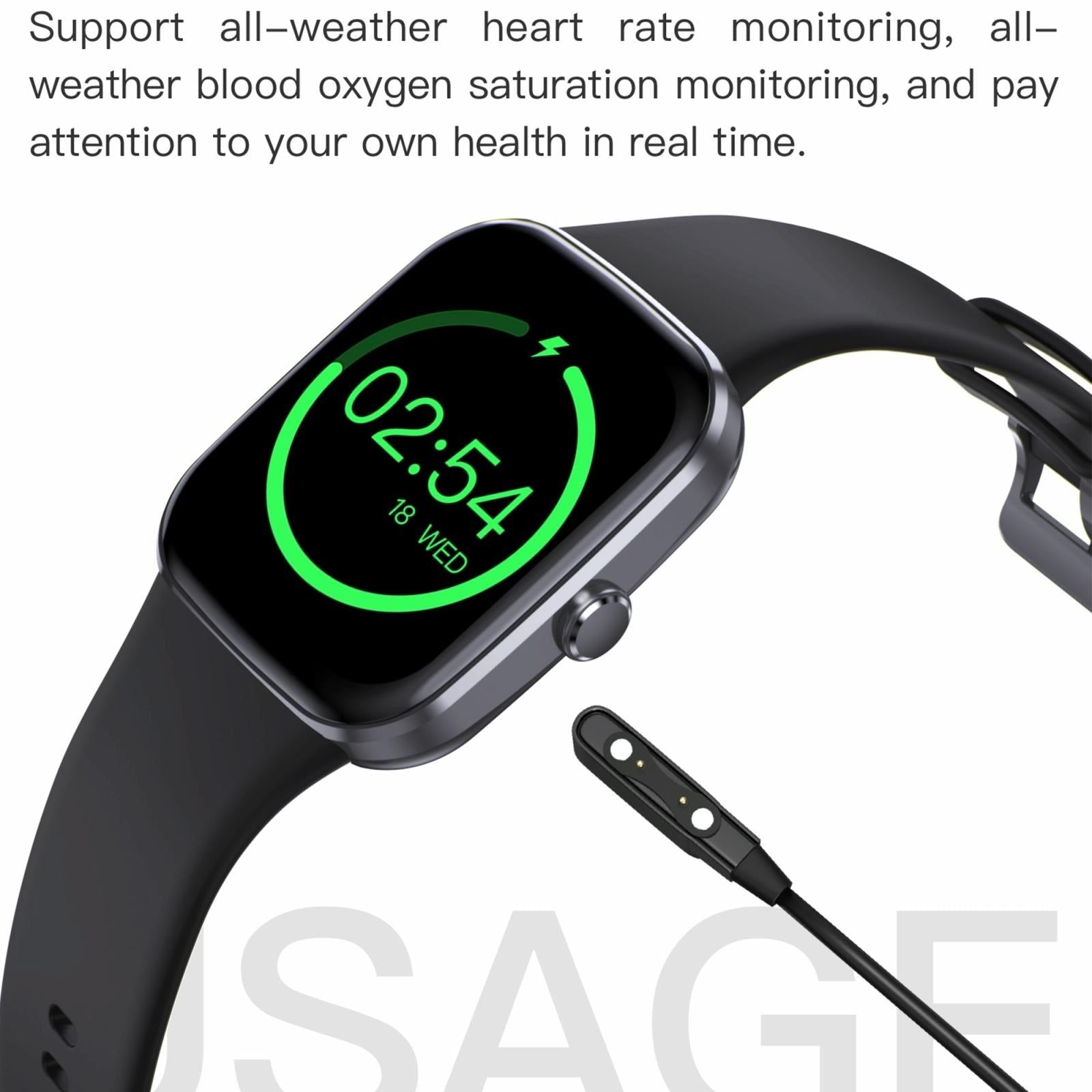 Ip67 Waterproof Smart Bracelet Bluetooth Call Fitness Tracker - Wine Red
