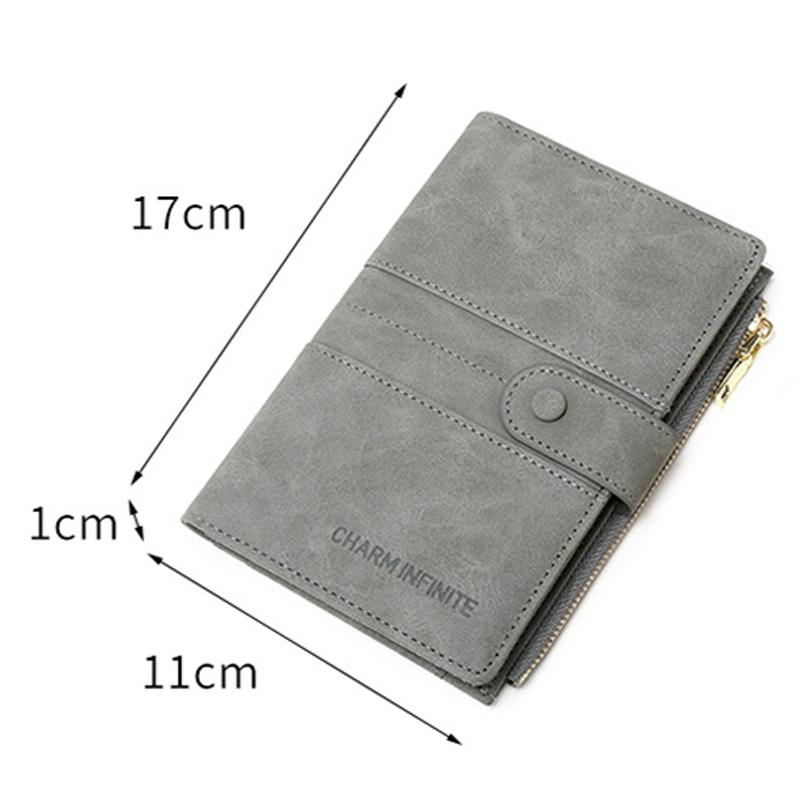 Rfid-protected Multi-card Travel Document Pouch - Coffee