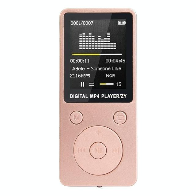 Portable Mp4 Music Player With Fm Radio & Recording Black - White No Memory