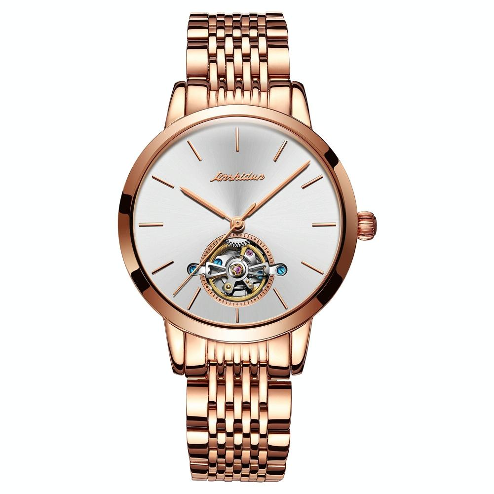 Waterproof Automatic Mechanical Watch For Women With Simple Hollow Design