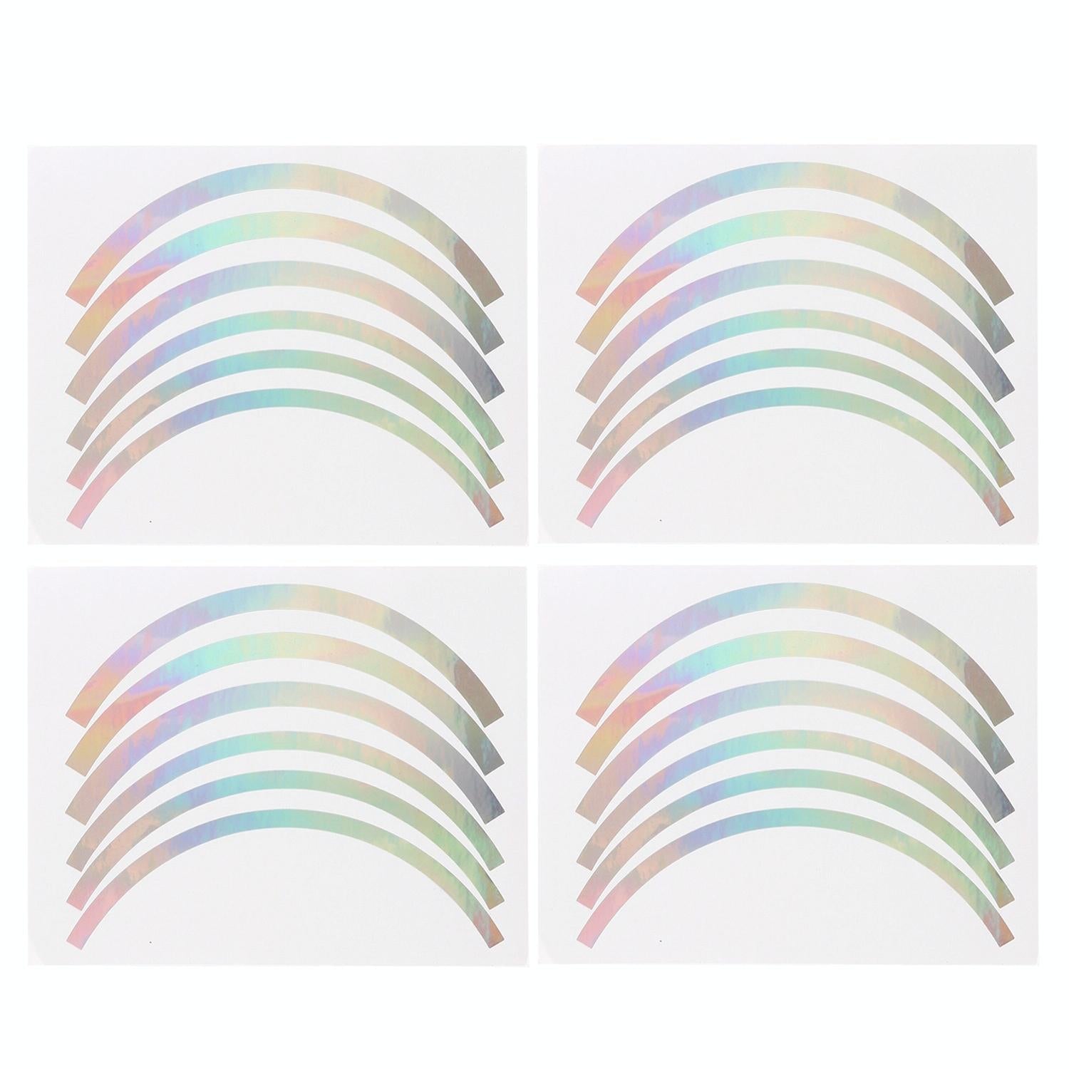 Blue Wheel Hub Sticker Set for Scooter / Bike / Electric Vehicle 2 Pcs - Blue