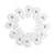 Versatile Golf Hat Cover with 12-in-1 Functionality - White Small Crossgrain
