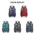 Student Waterproof Printed Backpack - Geometric Black