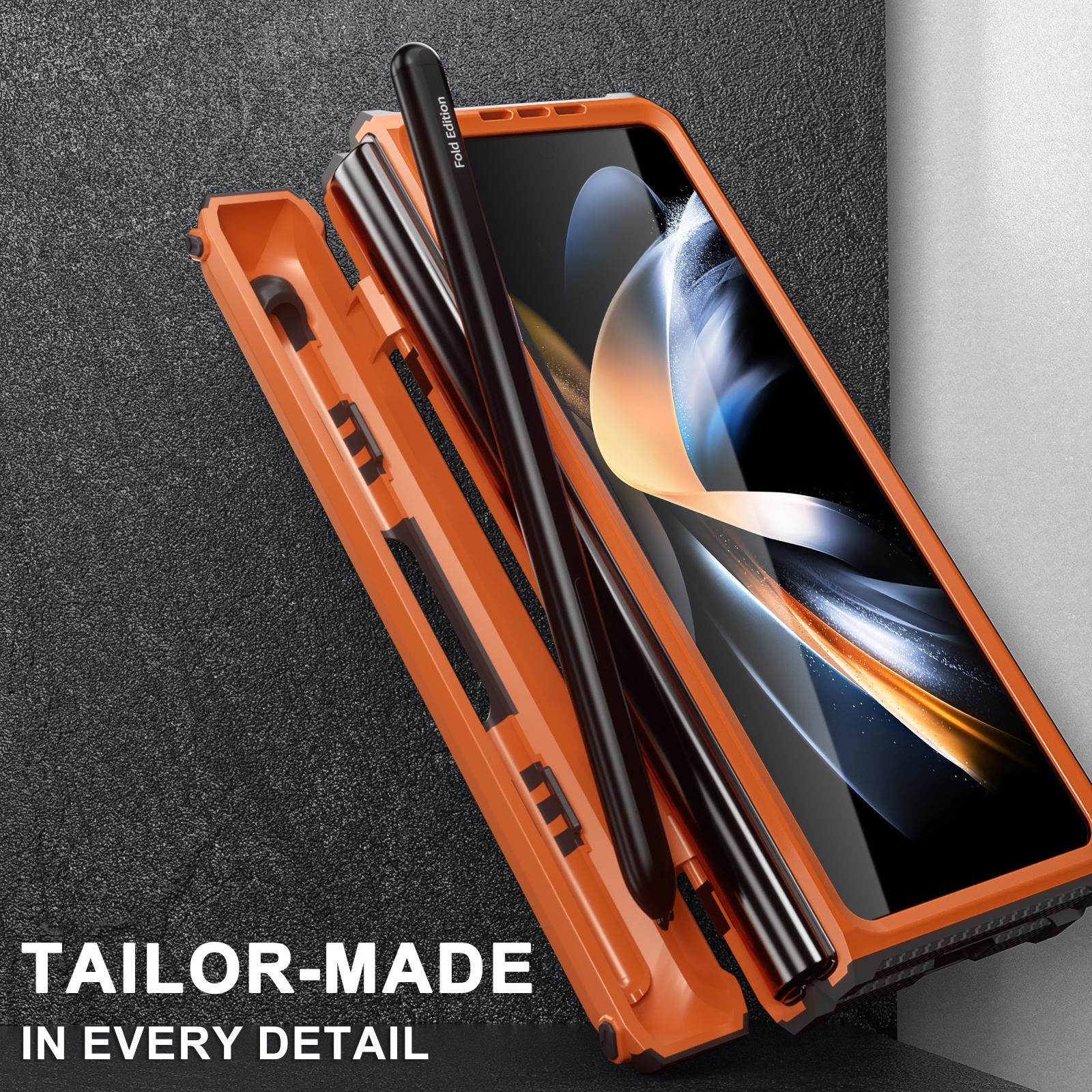 For Samsung Galaxy Z Fold4 5G Foldable Shockproof Phone Case - Green
