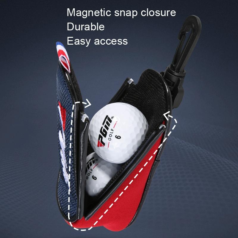 Lightweight Magnetic Golf Ball Bag - Black - Tbd0602823701D