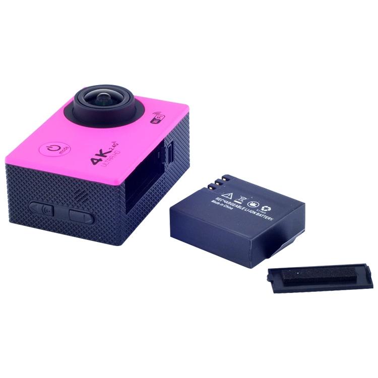 Waterproof 4k Action Camera for Cycling and Diving - Silver Grey