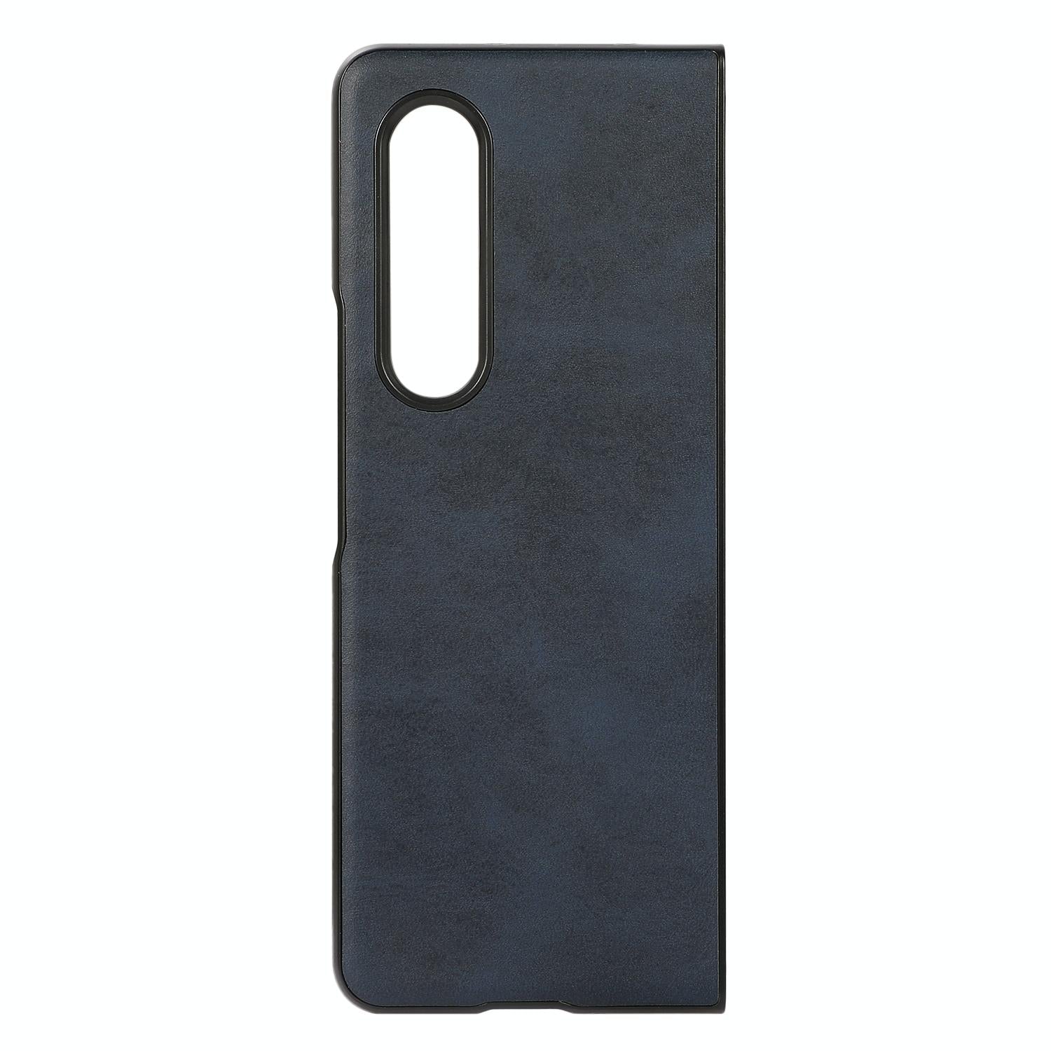 For Samsung Galaxy Z Fold4 5G Dual Tone Calf Texture Shockproof Case - Green