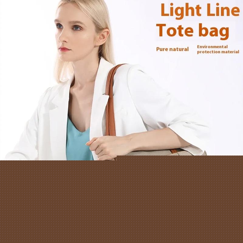 Large Capacity Laptop Tote For Women - Khaki