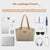 Large Capacity Laptop Tote For Women - Khaki