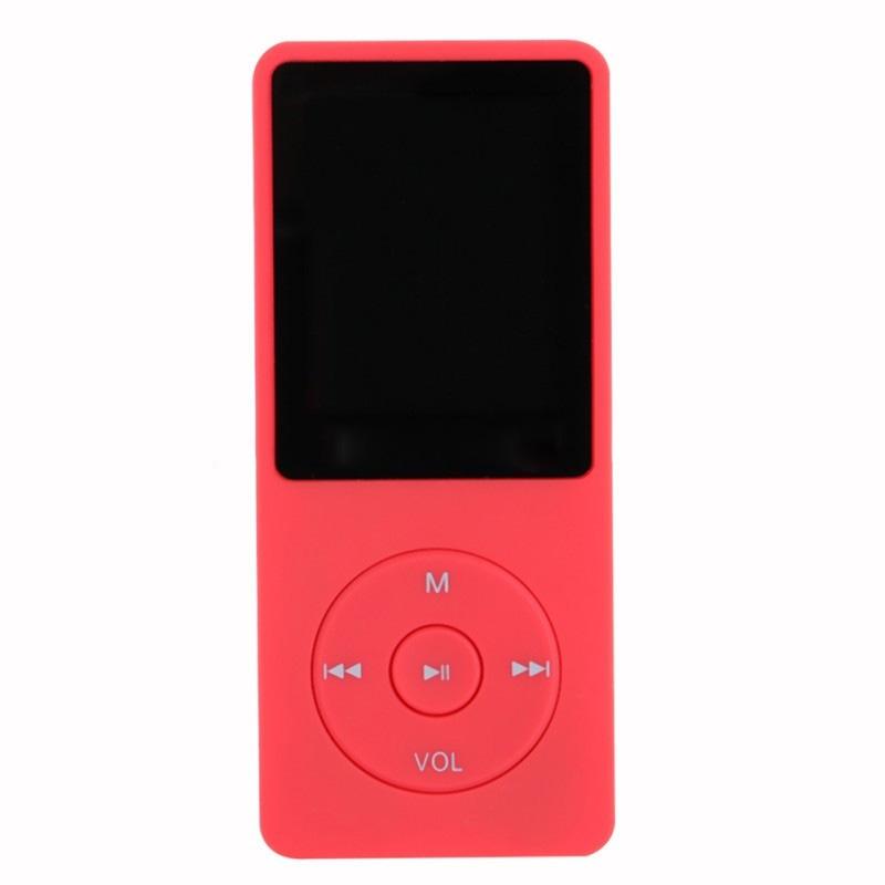 Portable Lcd Fm Radio Mp3 Mp4 Player 4Gb Memory Black - Red 4Gb