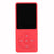 Portable Lcd Fm Radio Mp3 Mp4 Player 4Gb Memory Black - Red 4Gb