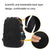 Student Thermal Backpack - Lightweight & Durable - Printed Gray