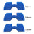3-piece Shockproof Rubber Dampers for Xiaomi M365 Scooter - Blue