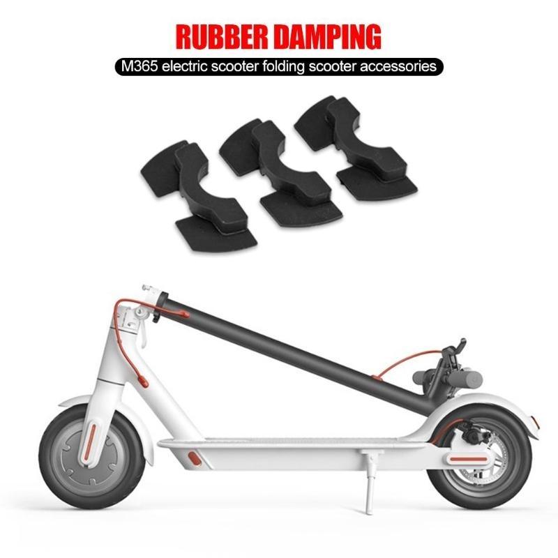 3-piece Shockproof Rubber Dampers for Xiaomi M365 Scooter - Blue
