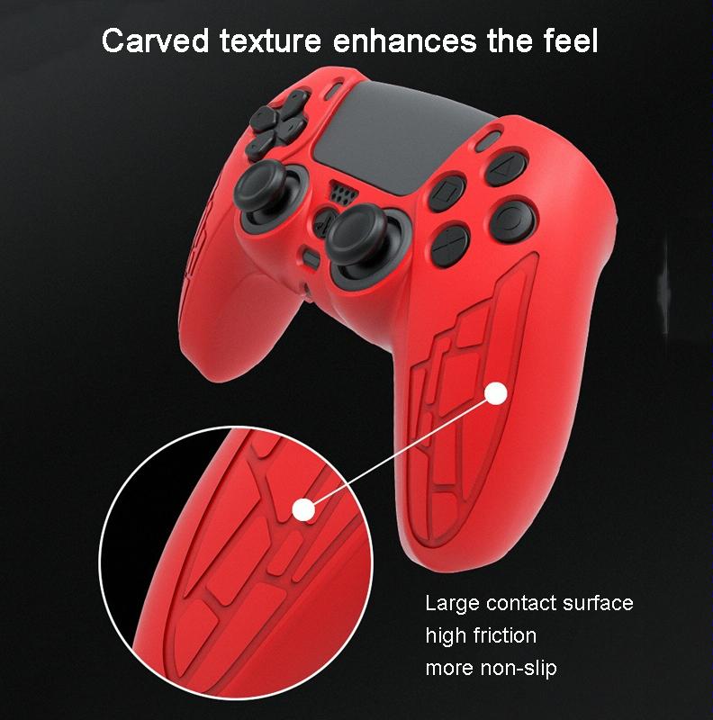 Thickened Non-slip Silicone Case for Ps5 Gamepad - Protective Cover - Black
