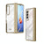 For Samsung Galaxy z Fold4 5G Samsung Galaxy z Fold4 Full Body Electroplating Hinge Case - Integrated Design - Gold
