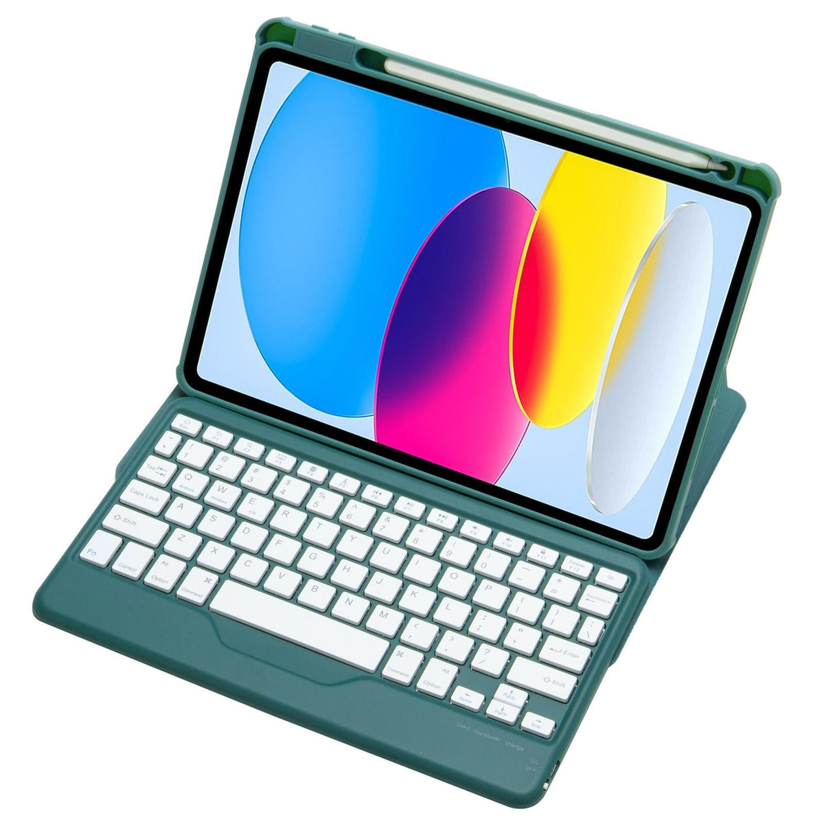 360 Rotation Bluetooth Keyboard Leather Case For Ipad 10.9 2022 - Green