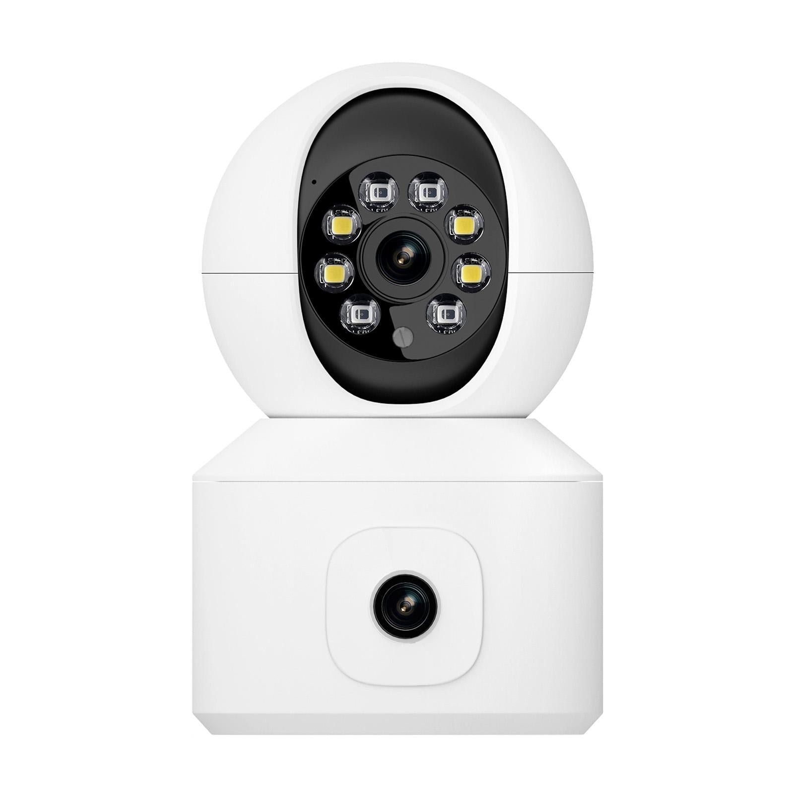 2Mp Dual Lens Dual Screen Wifi Camera With Two-Way Voice & Motion Detection - Surveillance