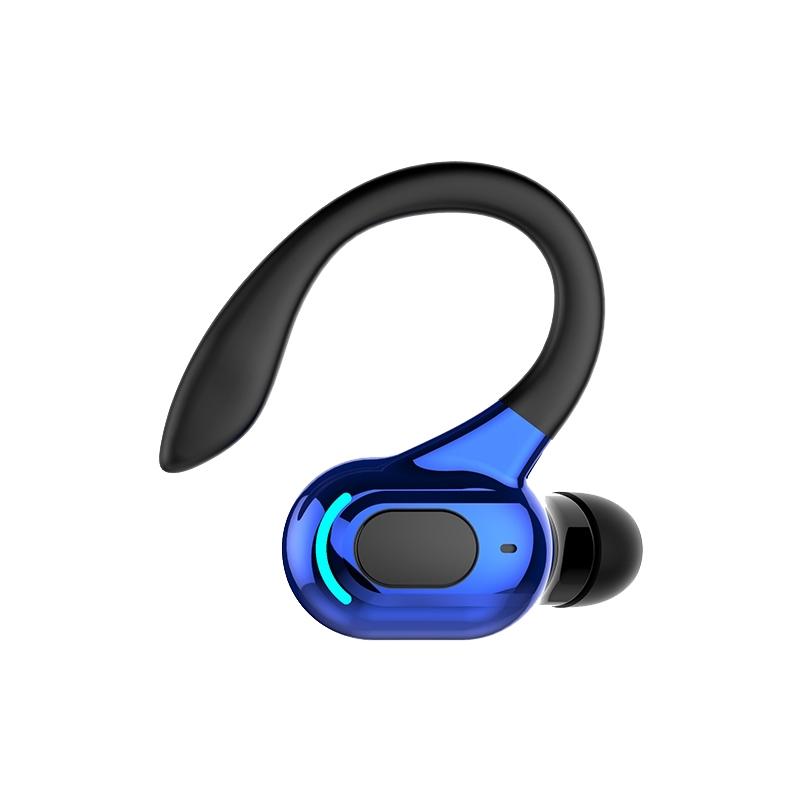 Wireless Sports Earphones - F8 Bluetooth 5.1 Ear-mounted Stereo - Black + Blue