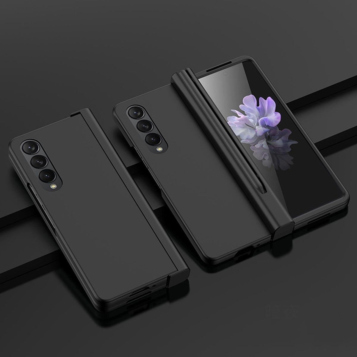 For Samsung Galaxy Z Fold4 5G Integrated Shockproof Case - Black